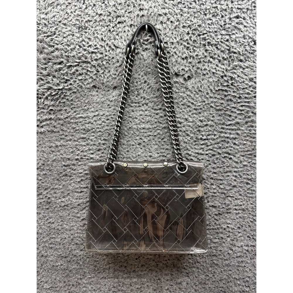 Kurt Geiger London Kensington Rhinestone Transparent Shoulder Bag Chan Strap - Picture 3 of 12